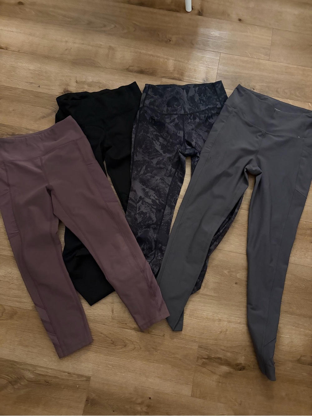 Aritzia Leggings Set — Black, Gray, Mauve